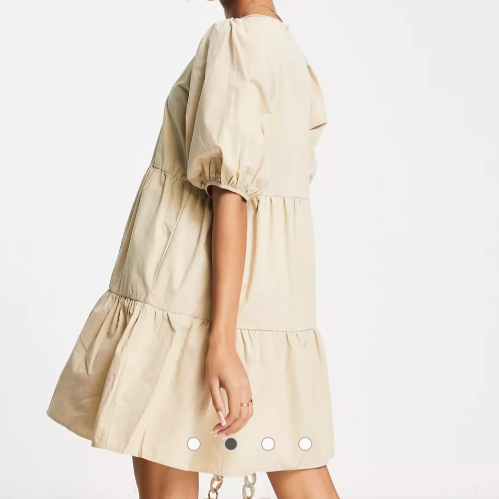 Charlie Holiday Marny Mini Smock DressNWT | Cream | Size 8 US (AU 12 / EU 40) - Picture 3 of 8